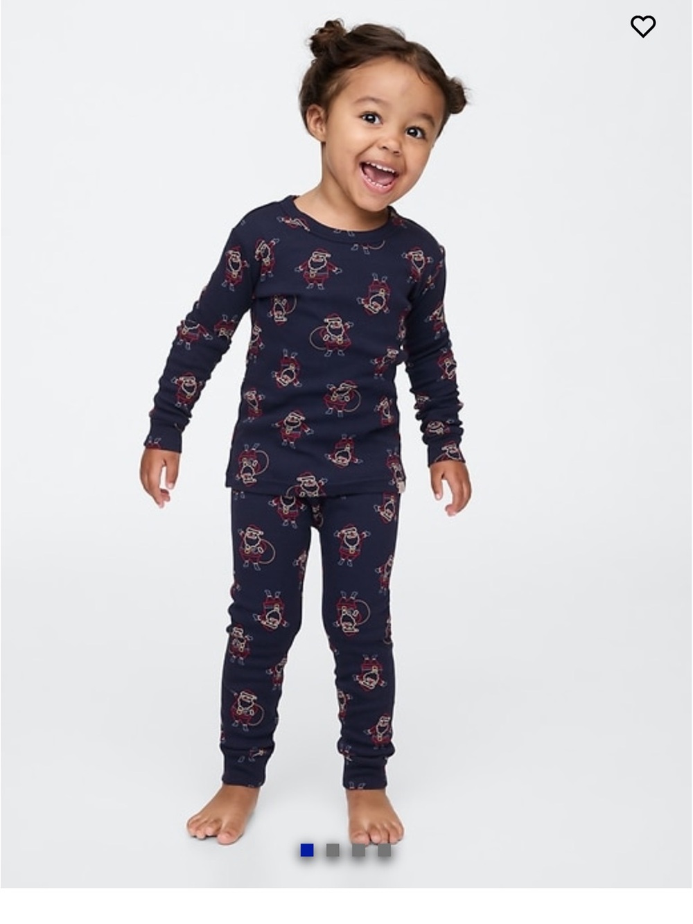 New BabyGap Christmas Print Pajama Set